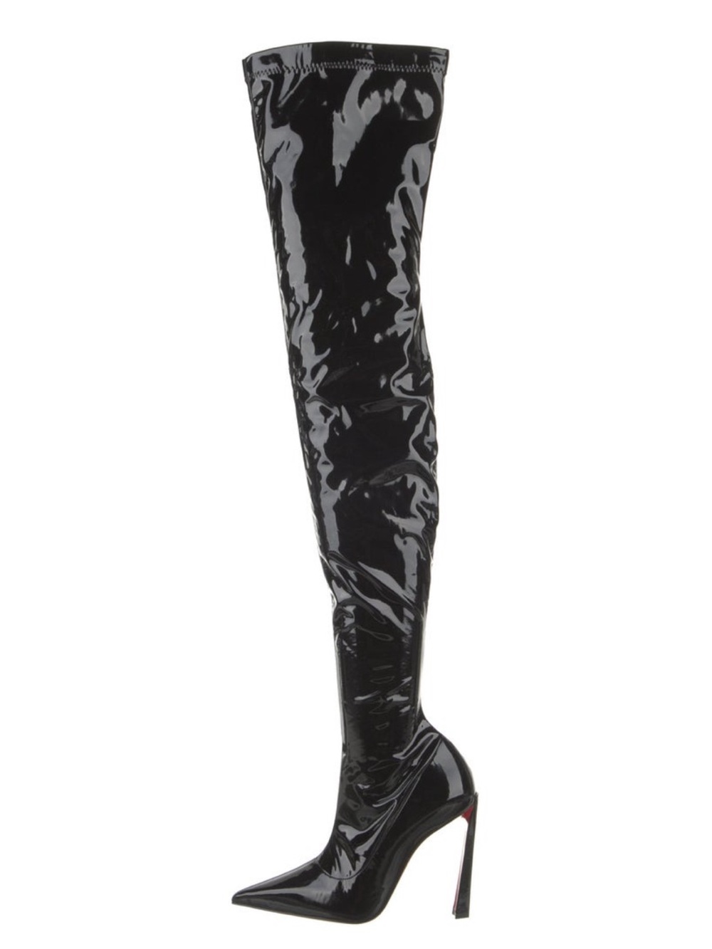 Christian Louboutin Patent Leather Thigh High Boots